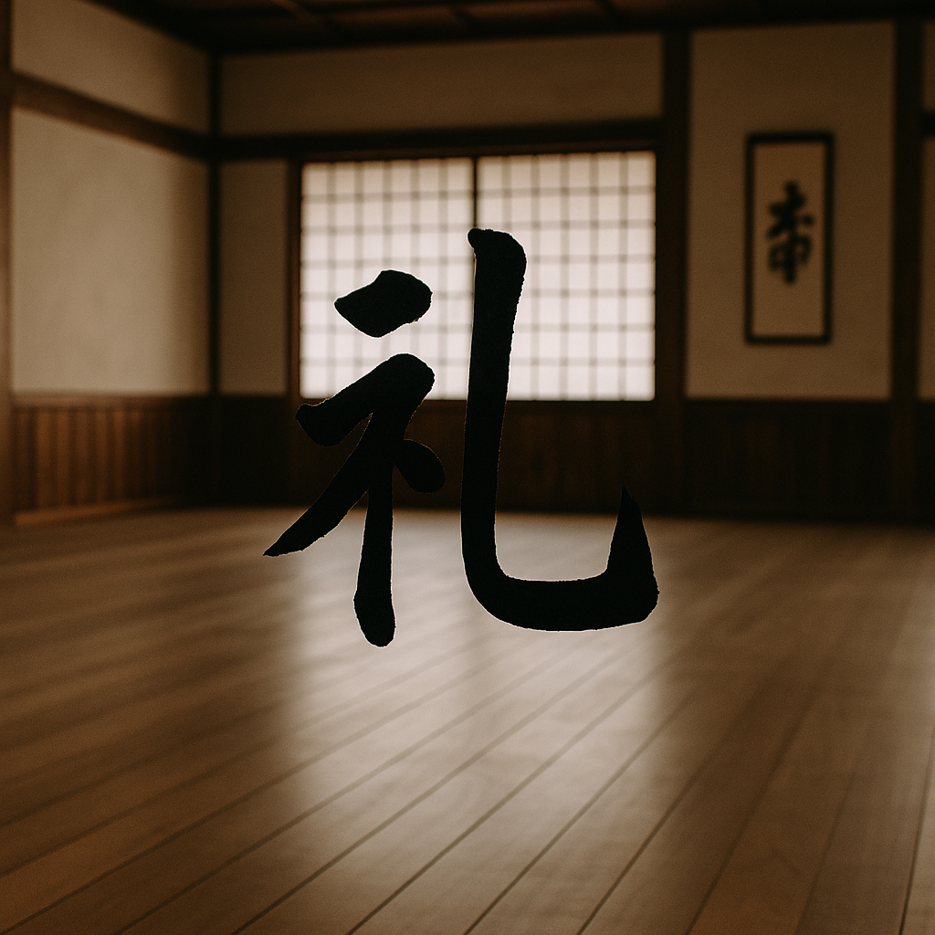 Rei kalligrafia dojo – kunnioitus ja budōn filosofia japanilaisissa taistelulajeissa.